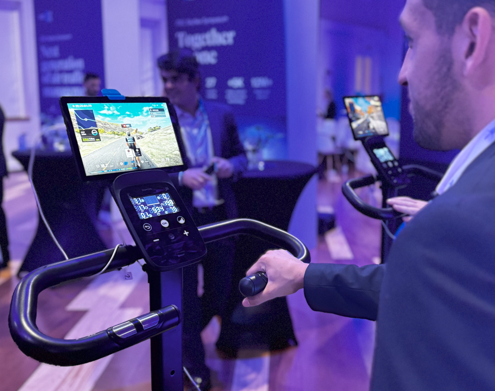 recorrido virtual en bicicleta para eventos